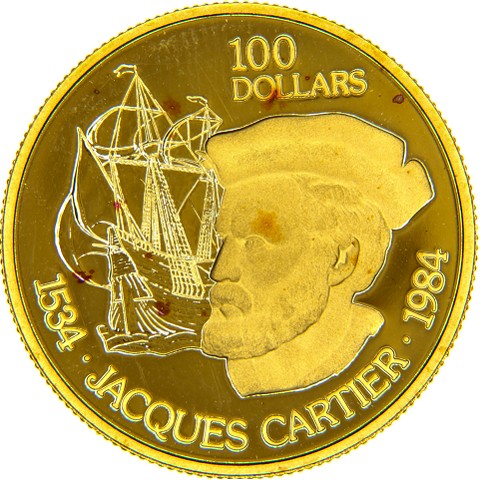 100 Dollari 1984 - Elisabetta II - Canada