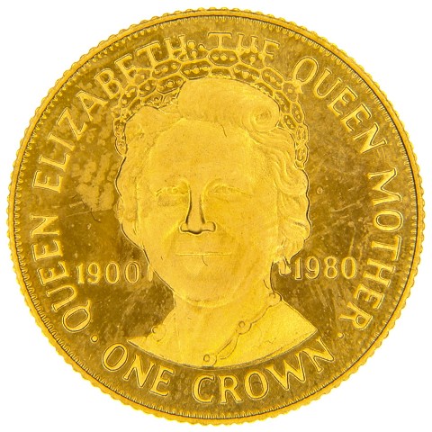 1 Corona 1980 - Elisabetta II - Isola di Man