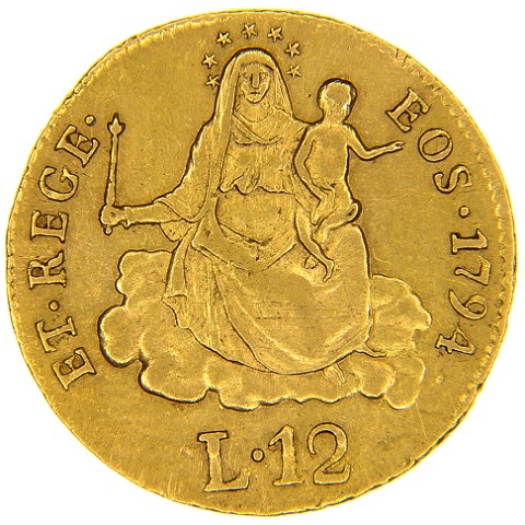 12 Lire 1793-1795 - Genova